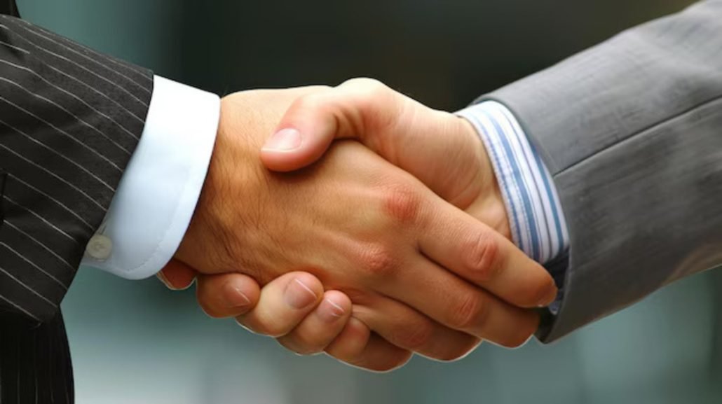 Hand Shaking for Showing Credibility Image