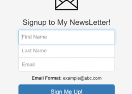 Newsletter Signup Form Image