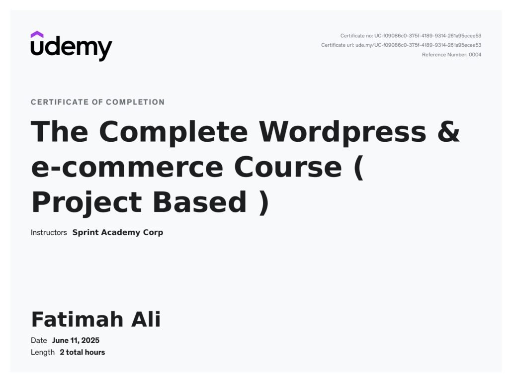 The Complete Wordpress and e-commerce Course Image