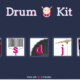 Interactive Javascript Web Application-Drumkit Image