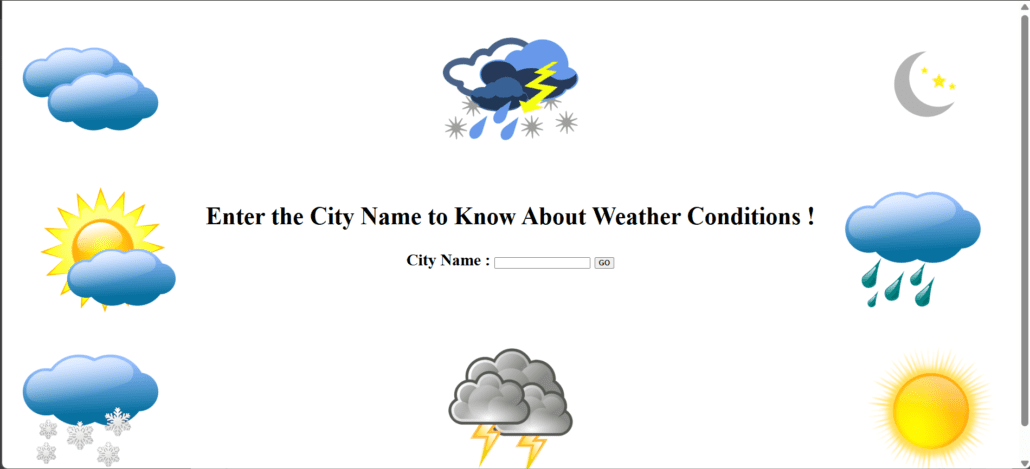 Weather Update App With Live API Integegration Image