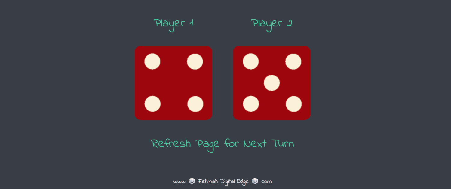 JavaScript Dice Game Image