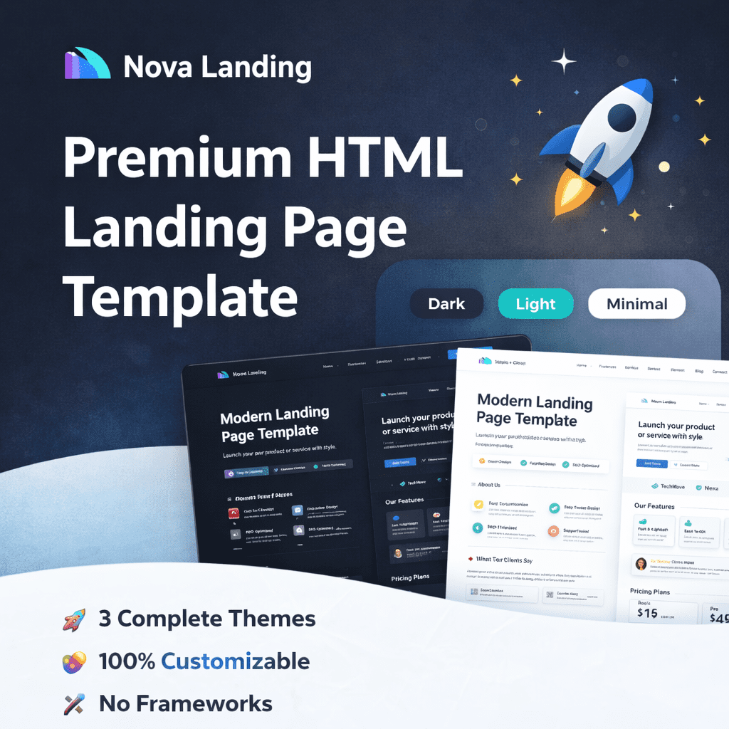 Nova Landing Page Template