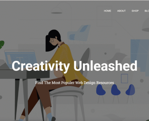 WordPress eCommerce Website Hero Section