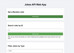 Jokes API Web App Image