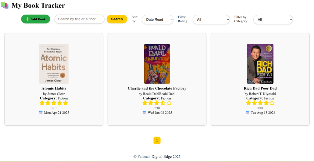 Book Tracker Web Application Image Book Tracker Web Application Image