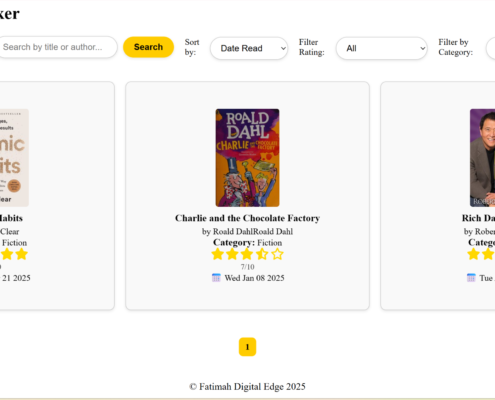 Book Tracker Web Application Image