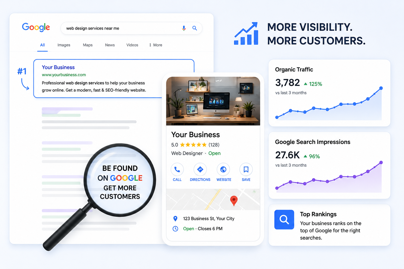 Increases Visibility on Google