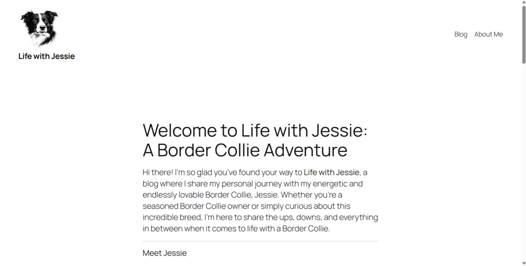 Life with Jessie Personal Blog Website Hero Section Life with Jessie Personal Blog Website Hero Section Image