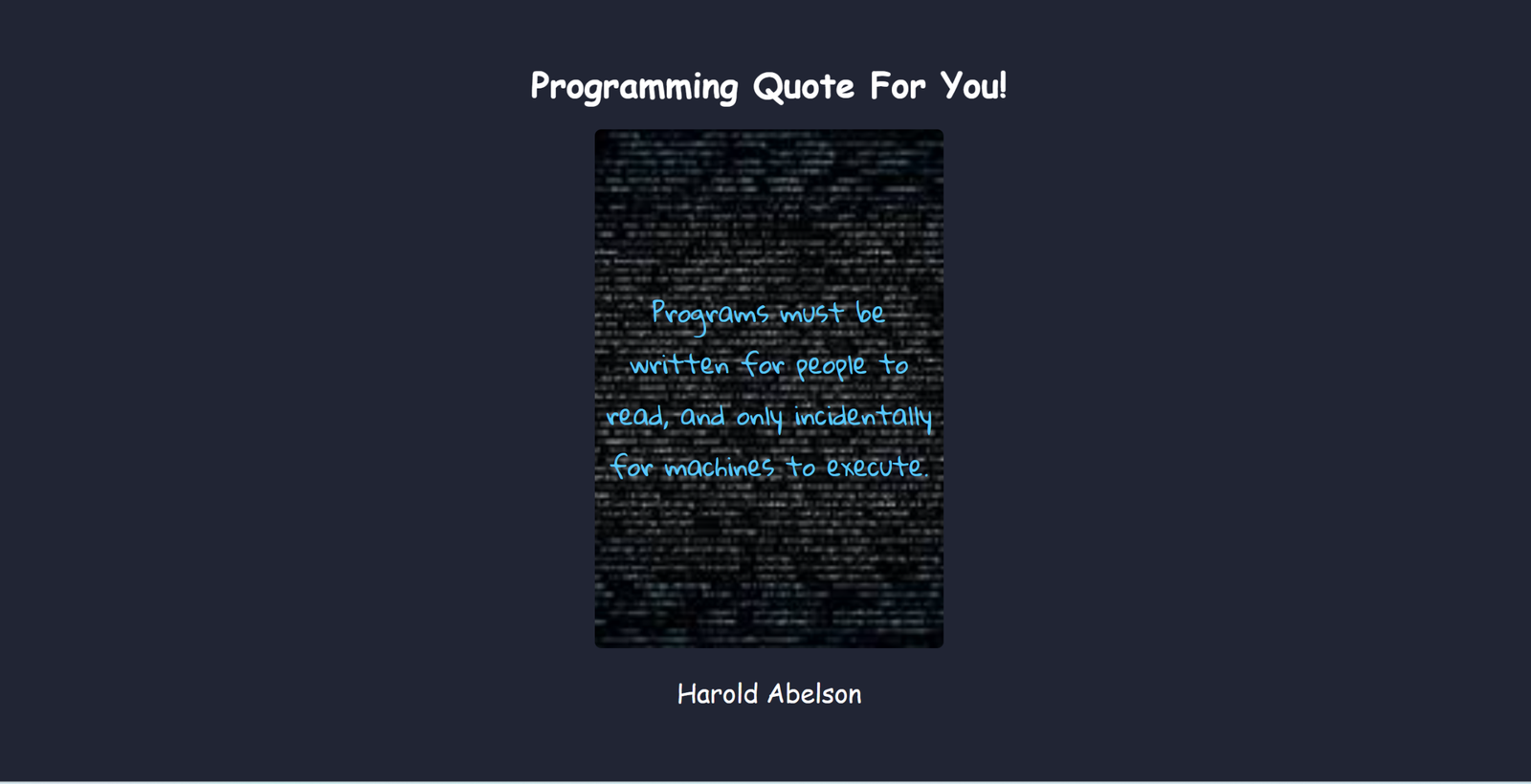 Programming Quotes App Image