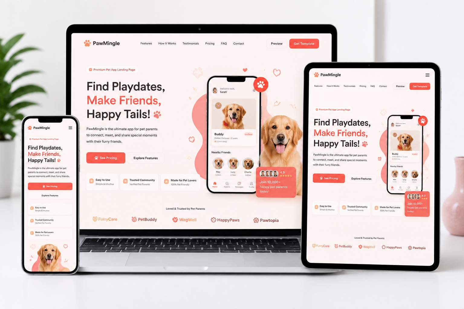 PawMingle Mockup Image
