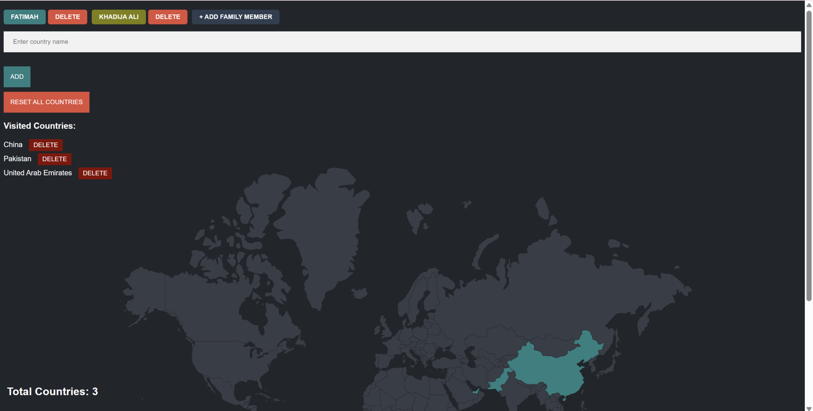 Full-Stack Travel Tracker Application